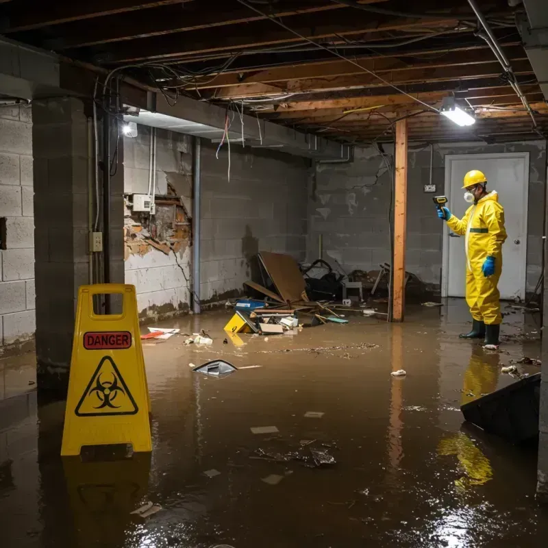 Flooded Basement Electrical Hazard in Durham, CA Property